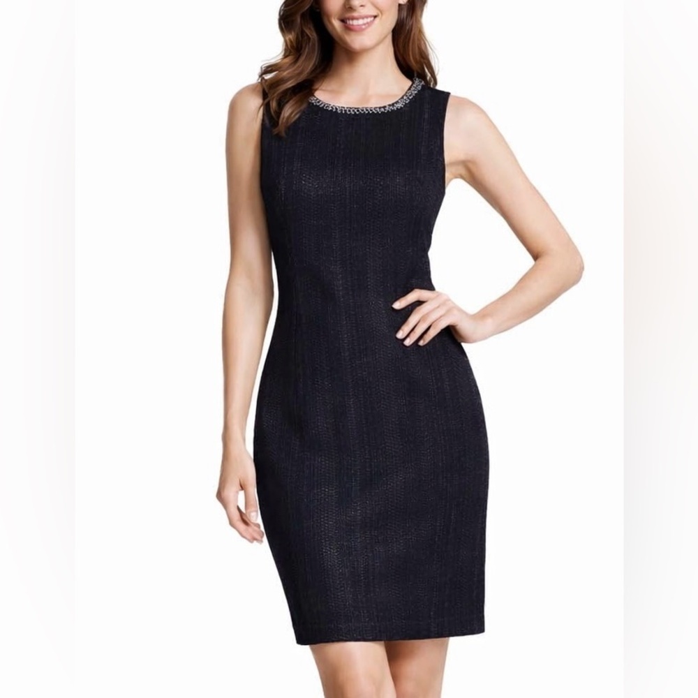 Karl Lagerfeld Embellished Sheath Dress